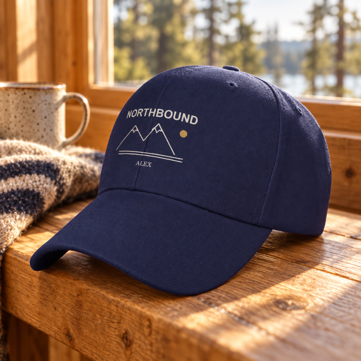 Northbound · Personalized Mountain Cap · Navy · One size