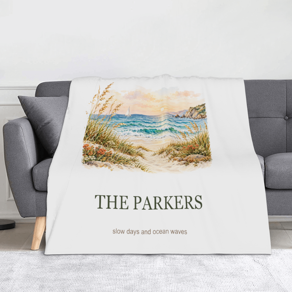 Coastal Sunday · Personalized Seaside Blanket · image 2
