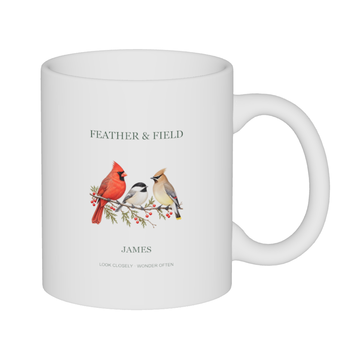 Feather & Field · Personalized Birdwatcher Mug · image 2