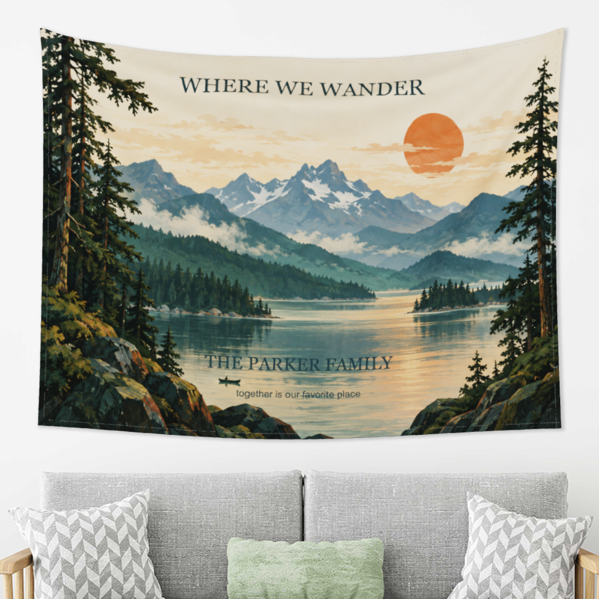Where We Wander · Personalized Landscape Wall Tapestry · image 2