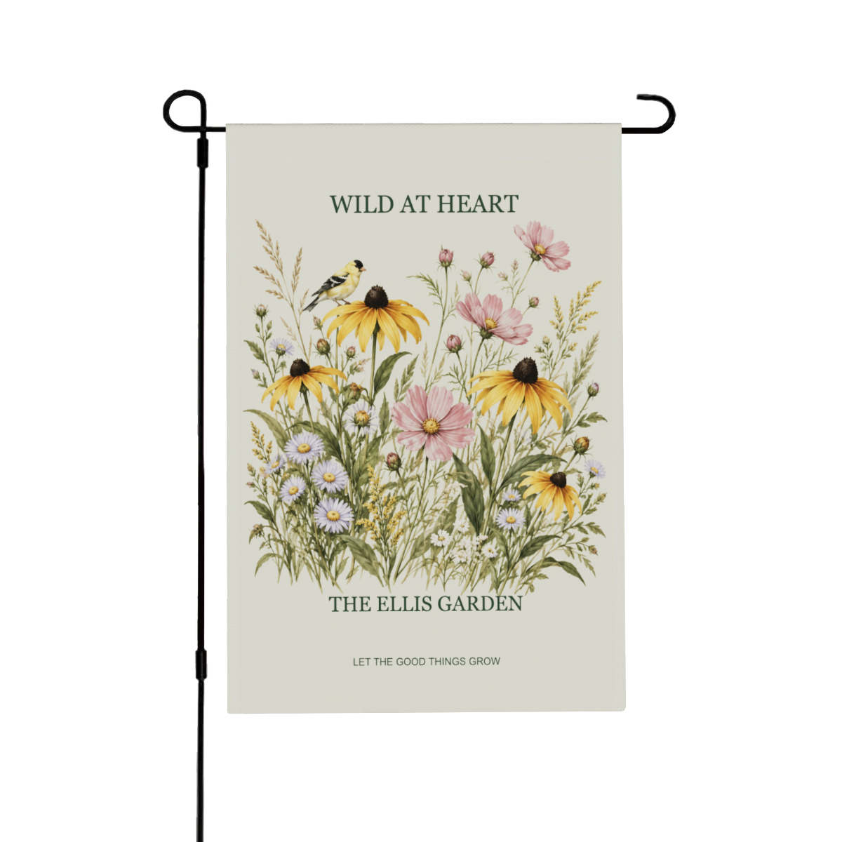 Wild at Heart · Personalized Wildflower Garden Flag · image 2