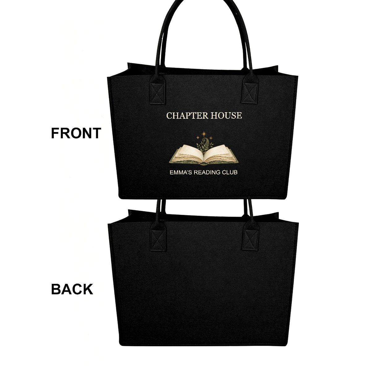 Personalized Reading Felt Bag