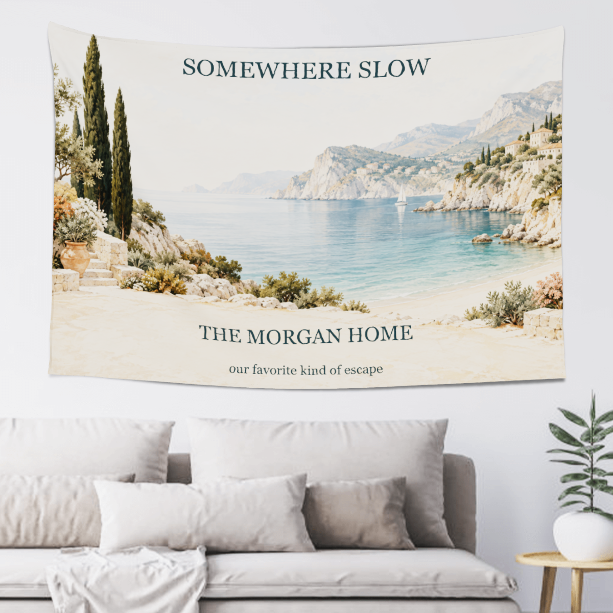 Personalized Coastal Tapestry