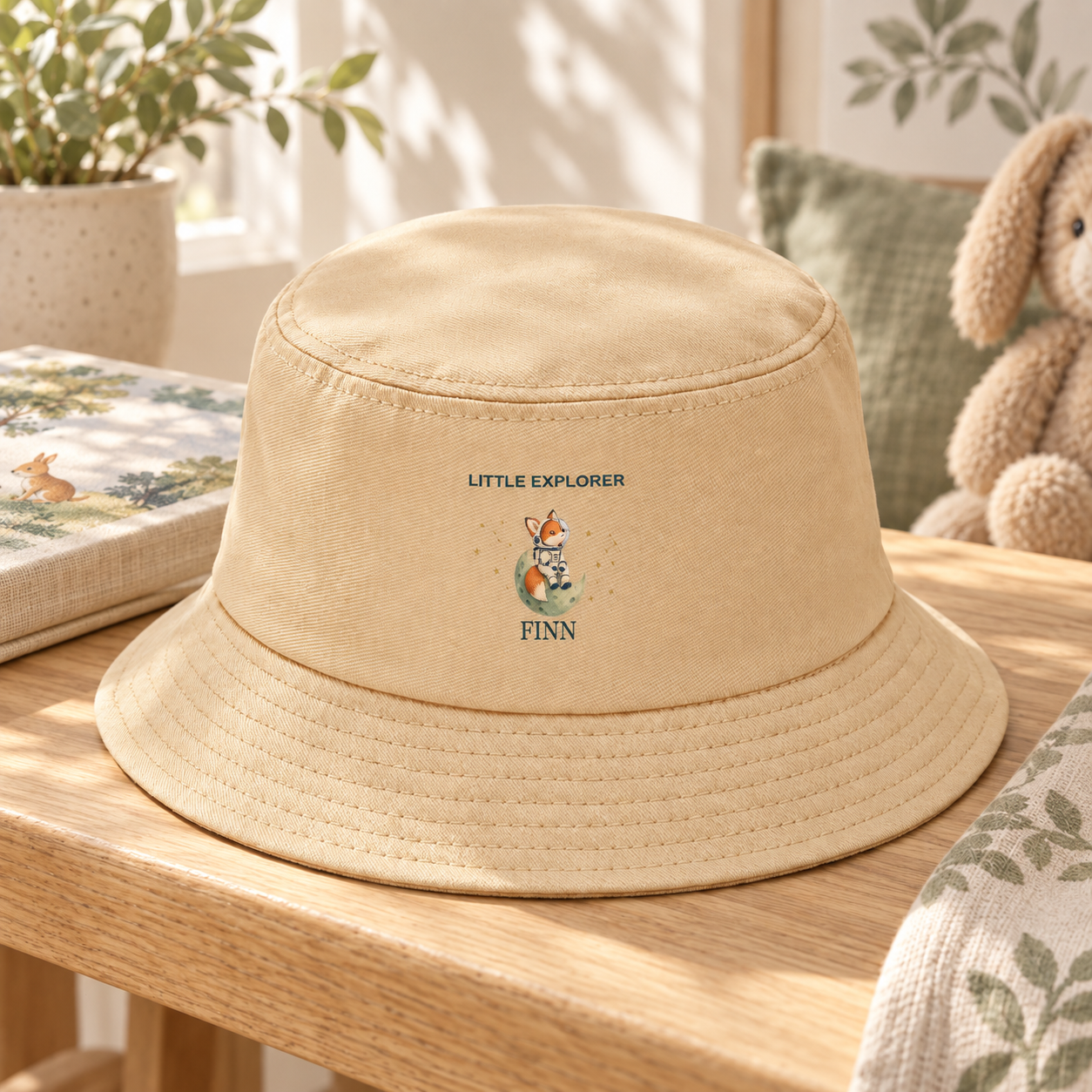 Little Explorer · Personalized Kids’ Bucket Hat · Khaki · One Size