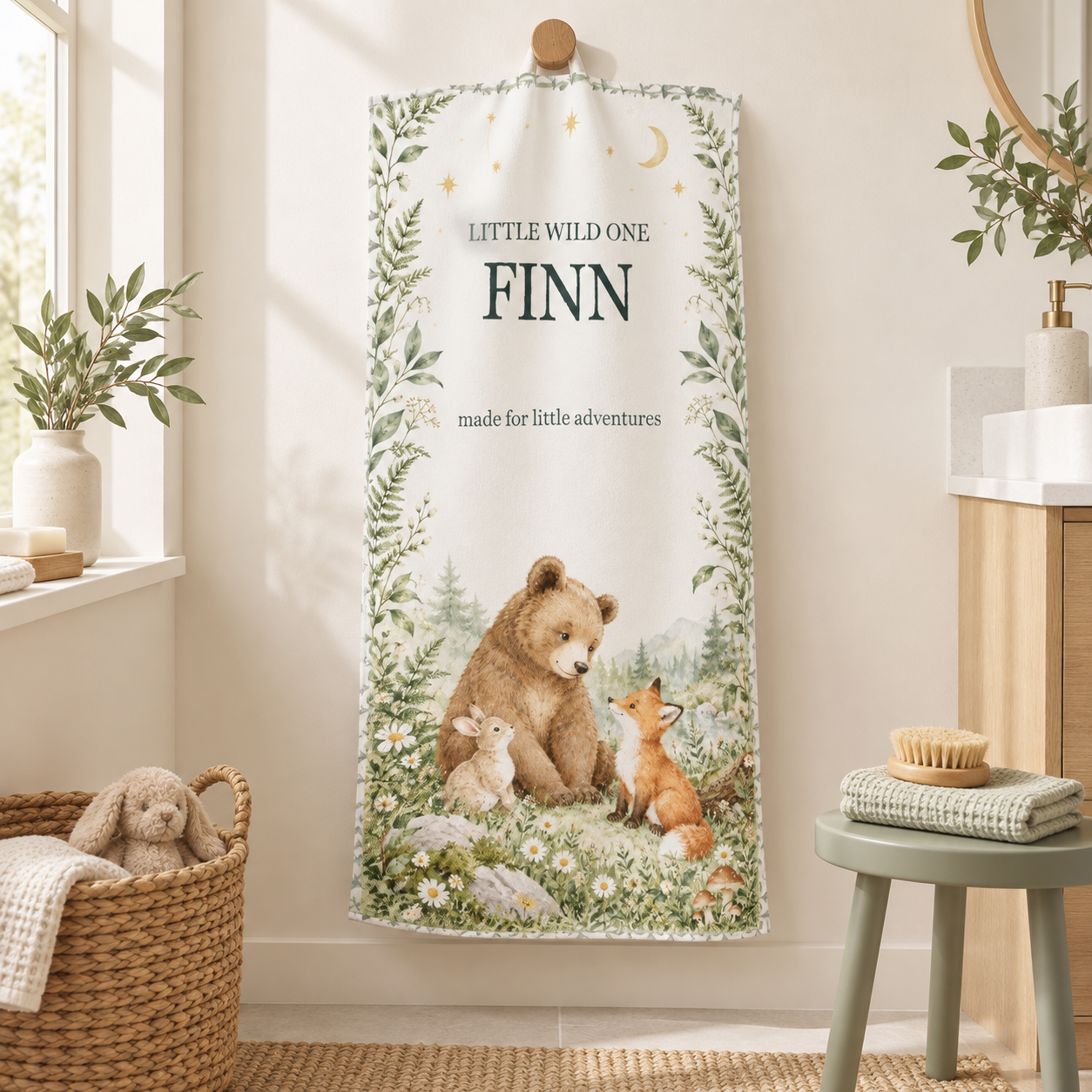 Woodland Wonder · Personalized Kids’ Towel · One size