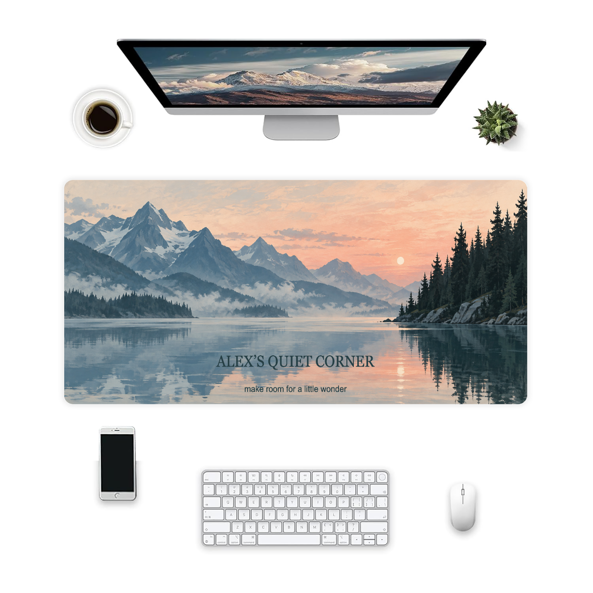 Northern Stillness · Personalized Landscape Desk Mat · image 2