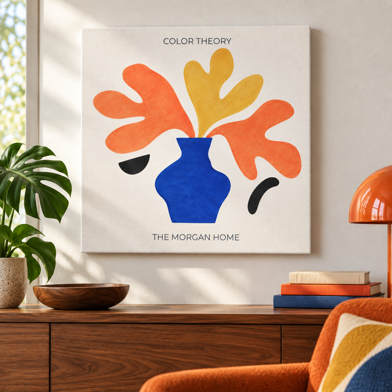 Color Theory · Personalized Modern Canvas · 12 × 12 in