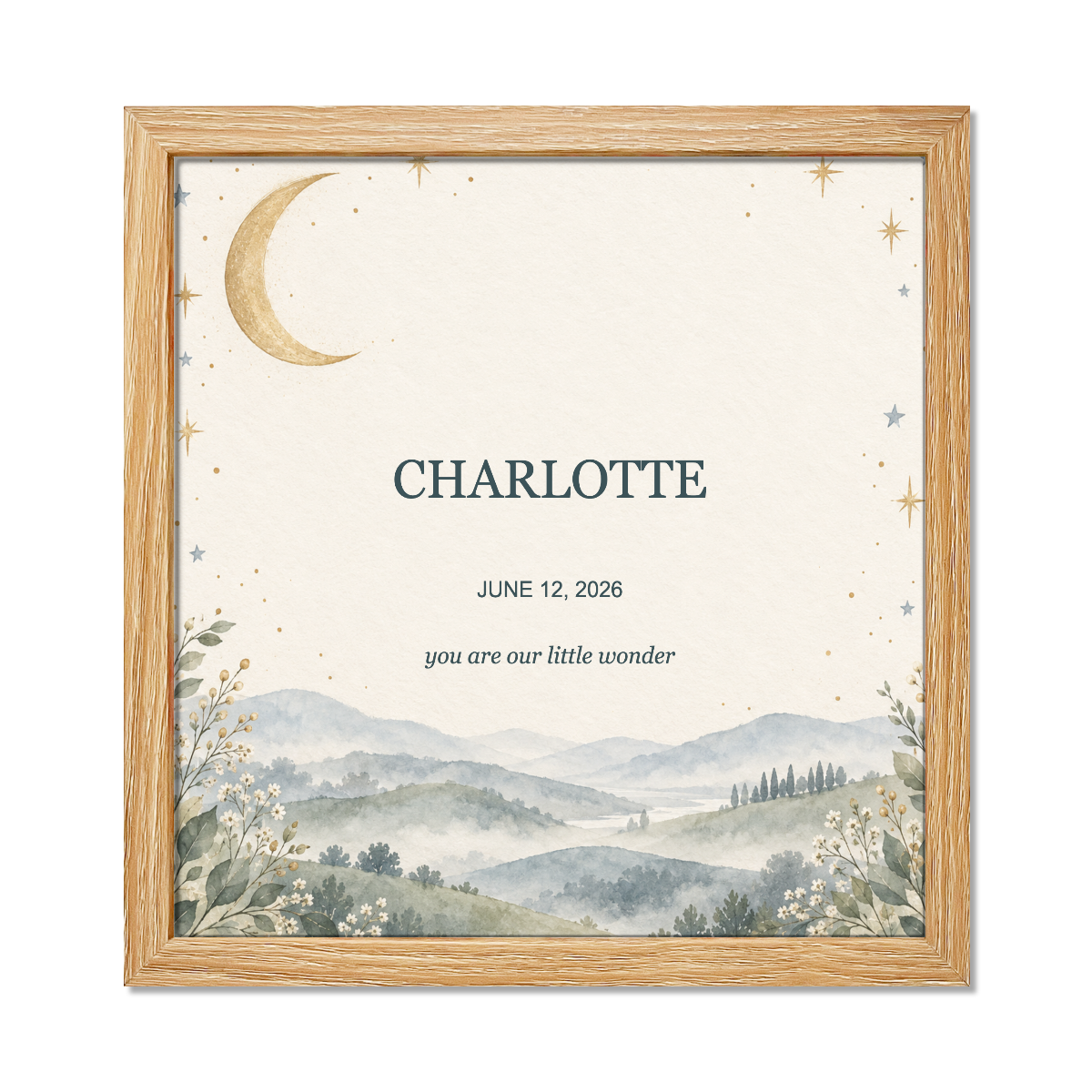 Personalized Birth Keepsake