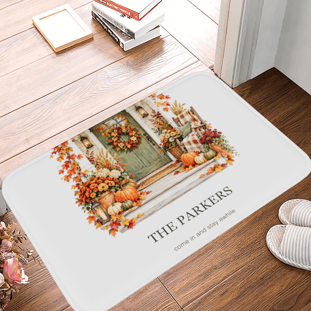 Autumn At Our Door · Personalized Welcome Mat · image 2