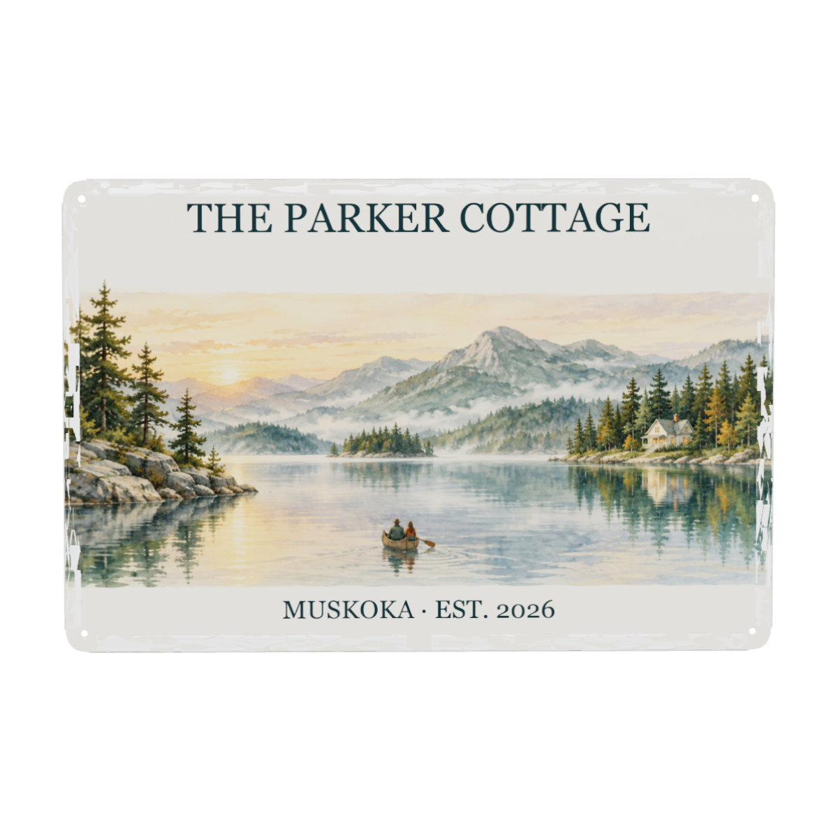 Our Lake Place · Personalized Cottage Metal Sign · image 2